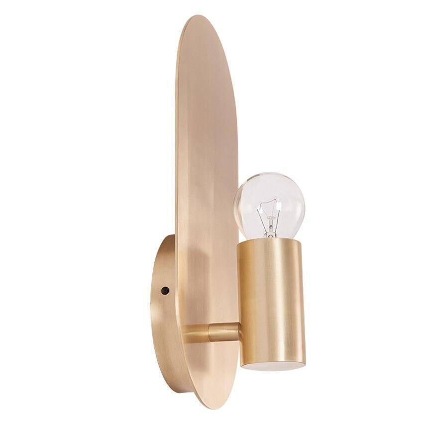 Applique murale design LED en métal arrondi doré Sconce - vue 4 sur 4