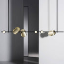 Suspension design à LED avec tuile en métal style Shining