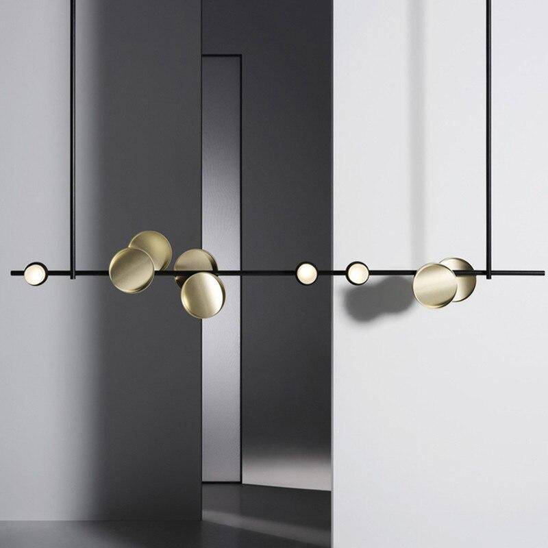 Suspension design à LED avec tuile en métal style Shining - vue 4 sur 9