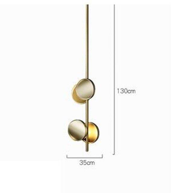 Suspension design à LED avec tuile en métal style Shining - vue 5 sur 9