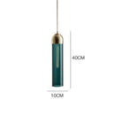 Suspension design LED cylindrique en verre coloré Hang