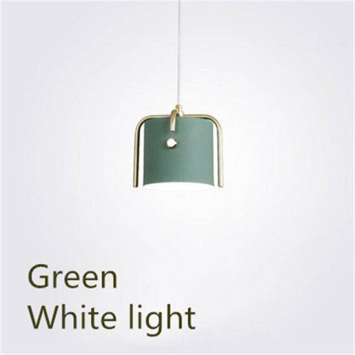 Suspension design à LED abat-jour métal coloré Kitchen