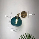 Applique murale design LED en verre coloré style Jiamen