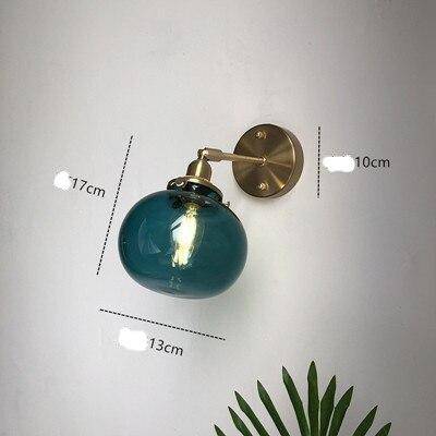 Applique murale design LED en verre coloré style Jiamen