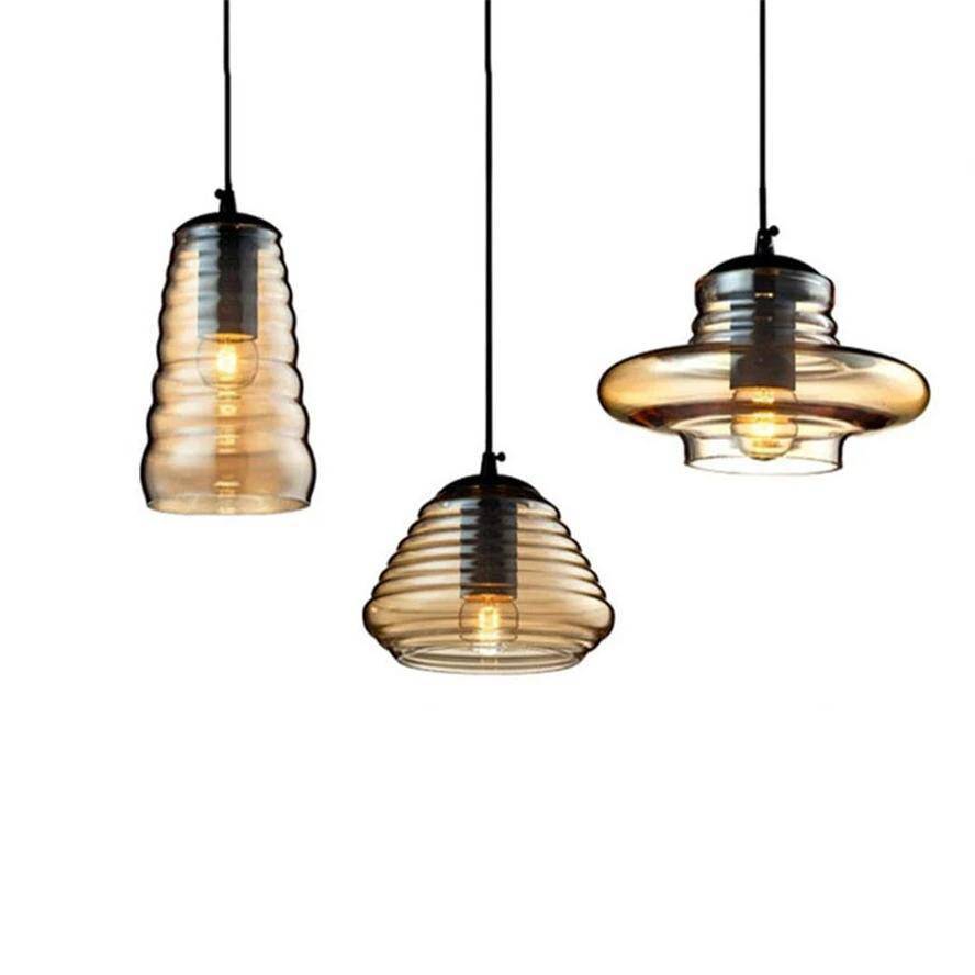 Suspension design LED avec abat-jour arrondi en verre Sola - vue 3 sur 9