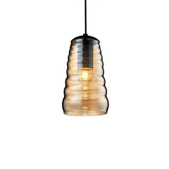 Suspension design LED avec abat-jour arrondi en verre Sola - vue 6 sur 9