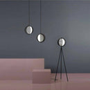 Suspension design à LED en boule métal style industriel