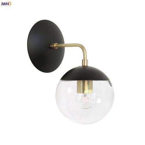Applique murale moderne LED en métal avec boule en verre Light - vue 7 sur 9