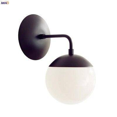 Applique murale moderne LED en métal avec boule en verre Light - vue 8 sur 9