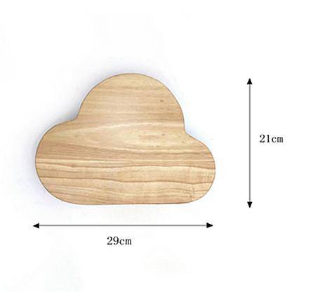 Applique murale en bois en forme de nuage Cloud