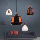 Suspension design en aluminium et bois Dining