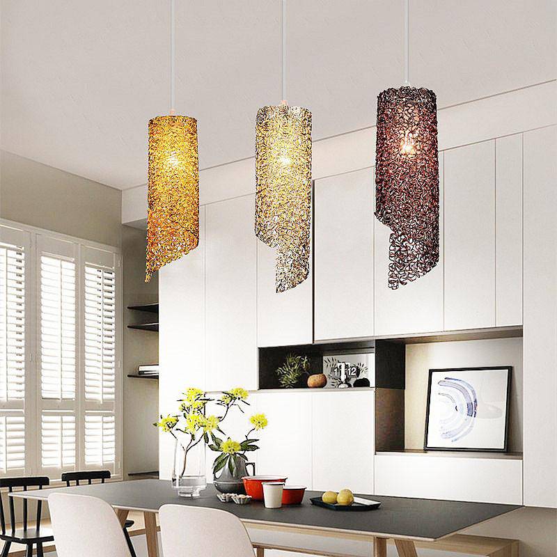 Suspension LED cylindrique coloré Home