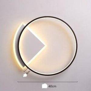 Plafonnier LED moderne rond Study - vue 7 sur 8