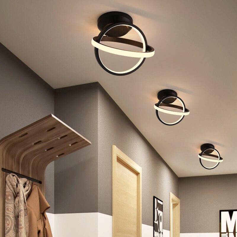 Plafonnier moderne LED avec disques lumineux en métal - vue 4 sur 7