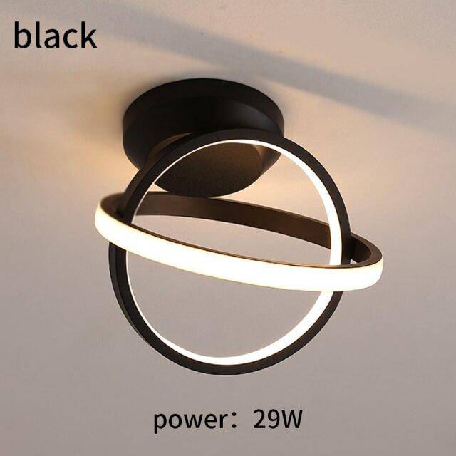 Plafonnier moderne LED avec disques lumineux en métal
