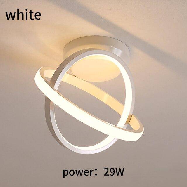 Plafonnier moderne LED avec disques lumineux en métal
