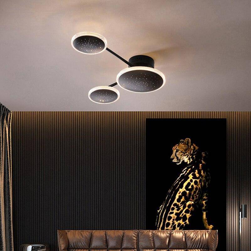 Plafonnier design avec plusieurs ronds LED Creative - vue 3 sur 10