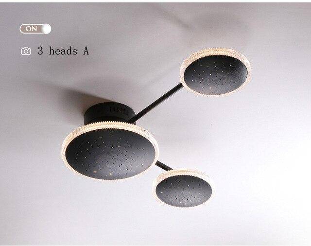 Plafonnier design avec plusieurs ronds LED Creative