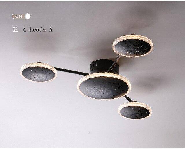 Plafonnier design avec plusieurs ronds LED Creative