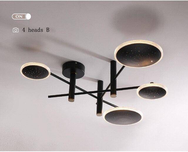 Plafonnier design avec plusieurs ronds LED Creative