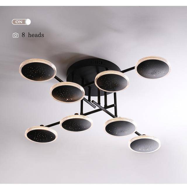 Plafonnier design avec plusieurs ronds LED Creative