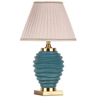Dohia wave ceramic LED table lamp