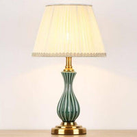 Lampe à poser en céramique LED avec abat-jour de plusieurs formes style Japonais