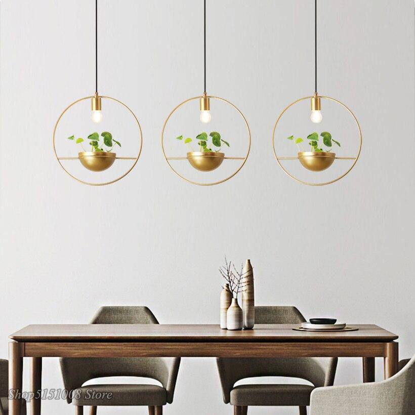 Suspension design LED avec anneau doré et métal et demi-sphère Luxury - vue 5 sur 6