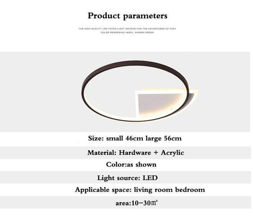 Plafonnier LED moderne rond Study - vue 6 sur 8