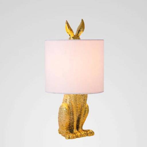Lampe à poser design LED en résine style lapin Decor - vue 5 sur 7