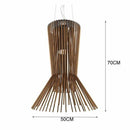 Suspension design LED en cage métal style industriel