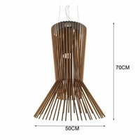 Suspension design LED en cage métal style industriel