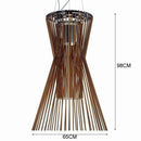 Suspension design LED en cage métal style industriel
