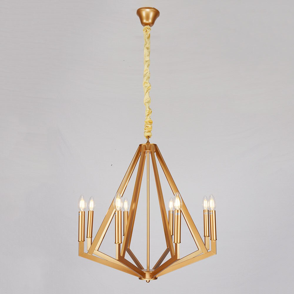 Suspension moderne LED en forme de diamant en métal Strassy - vue 2 sur 6