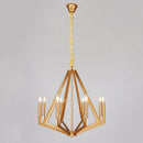 Suspension moderne LED en forme de diamant en métal Strassy
