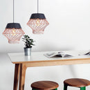 Suspension design à LED avec cage en métal industrielle Loft