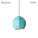 Suspension design LED sphère colorée en métal