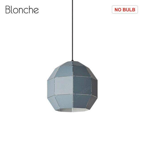 Suspension design LED sphère colorée en métal