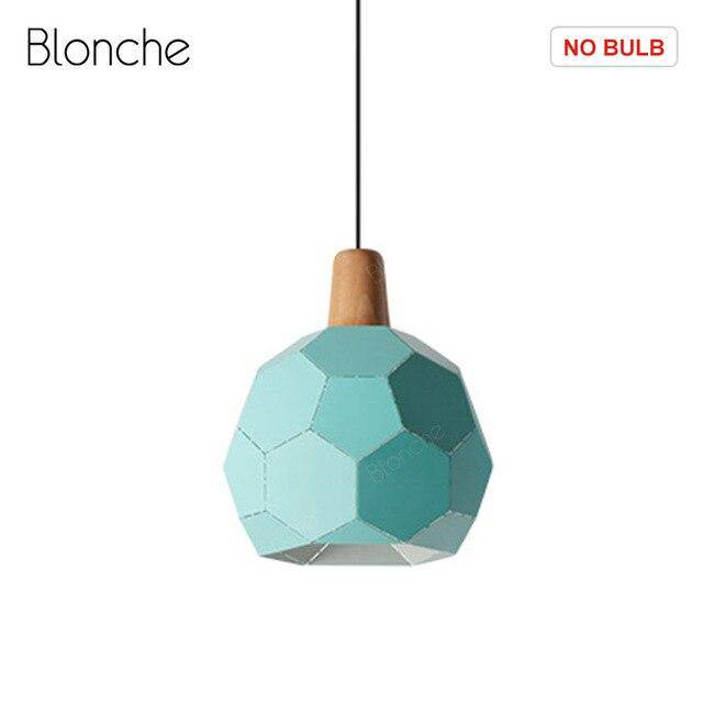 Suspension design LED sphère colorée en métal - vue 12 sur 14