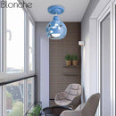 Suspension moderne à LED en métal coloré style Kids