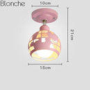 Suspension moderne à LED en métal coloré style Kids