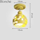 Suspension moderne à LED en métal coloré style Kids