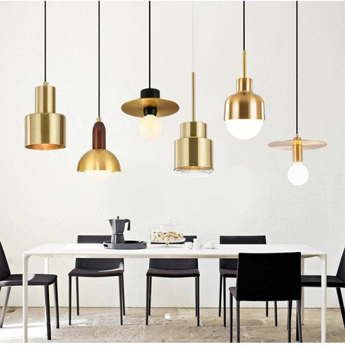 Personnalité nordique lampes suspendues à tête unique E27 lampes à pendentif LED pour salon chambre salle de bains allée restaurant chambre d'hôtel - vue 7 sur 13