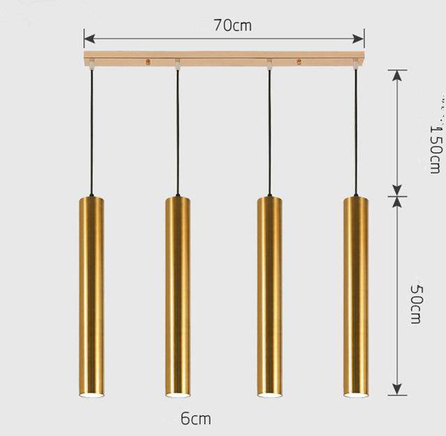 Suspension cylindrique tube chromé à LED Simplicity - vue 11 sur 22