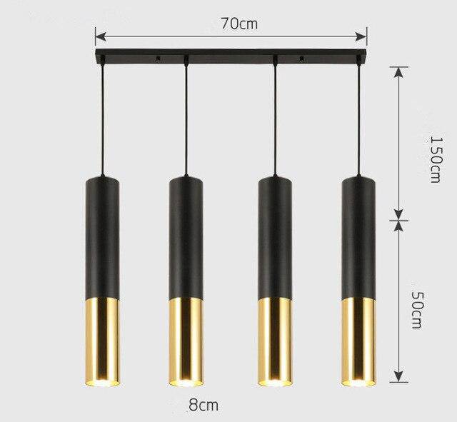 Suspension cylindrique tube chromé à LED Simplicity - vue 20 sur 22