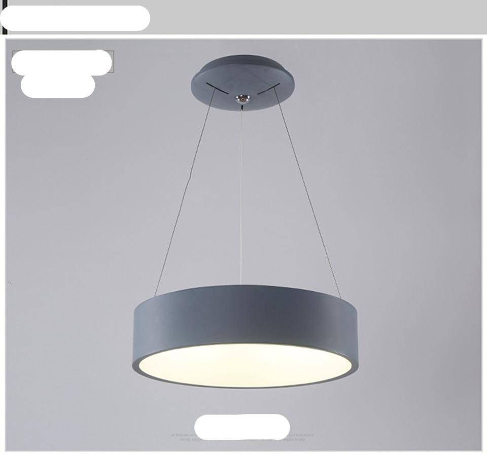 Lustre design anneau en aluminium à LED Pendant - vue 3 sur 6