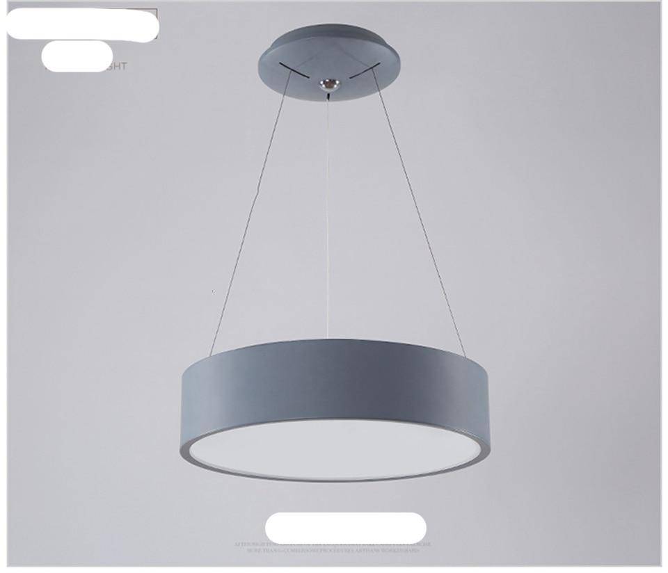 Lustre design anneau en aluminium à LED Pendant - vue 6 sur 6