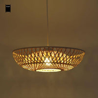 Suspension en bambou design Wicker
