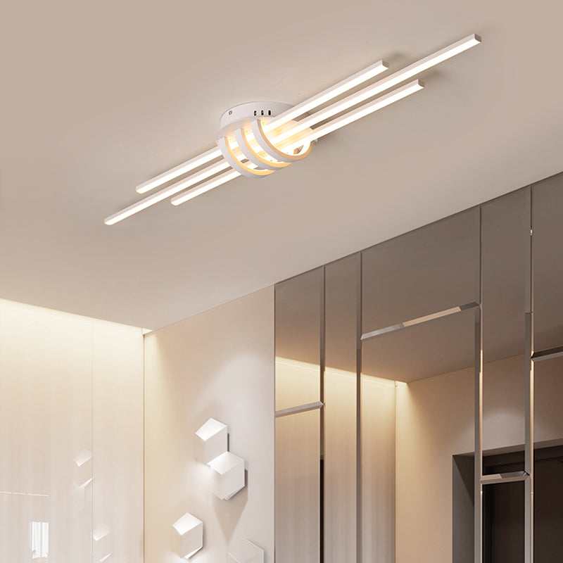 Plafonnier design LED avec 3 barres lumineuses Arden - vue 7 sur 7