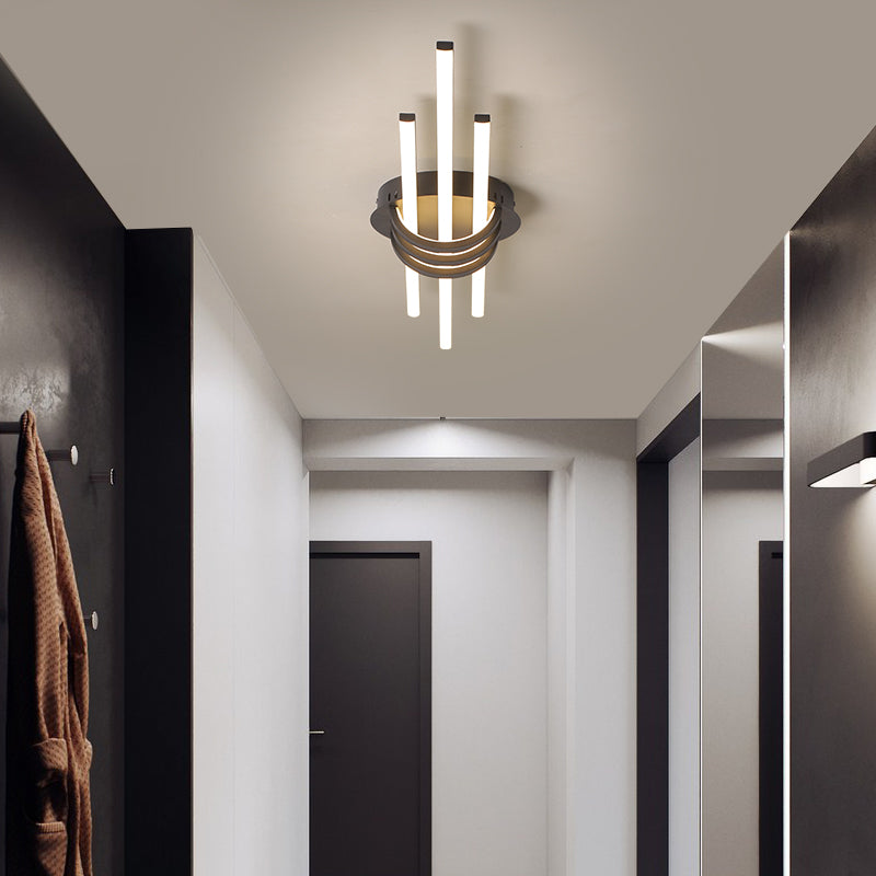 Plafonnier design LED avec 3 barres lumineuses Arden - vue 6 sur 7